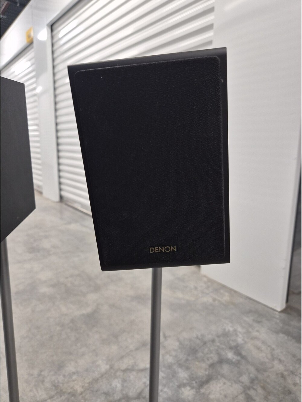 Pair Of 2 Denon Speakers With Omni Stands SC-A76